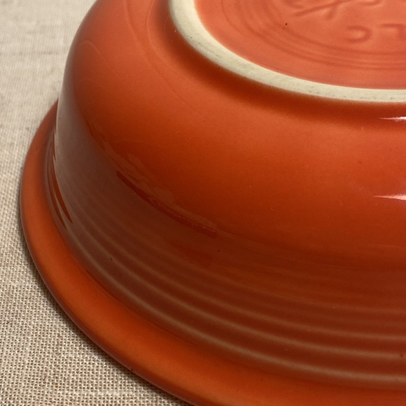 Vintage HLC Fiesta Bowl 6.5 in Soup cereal bowl Homer Laughlin China USA orange - Picture 15 of 16